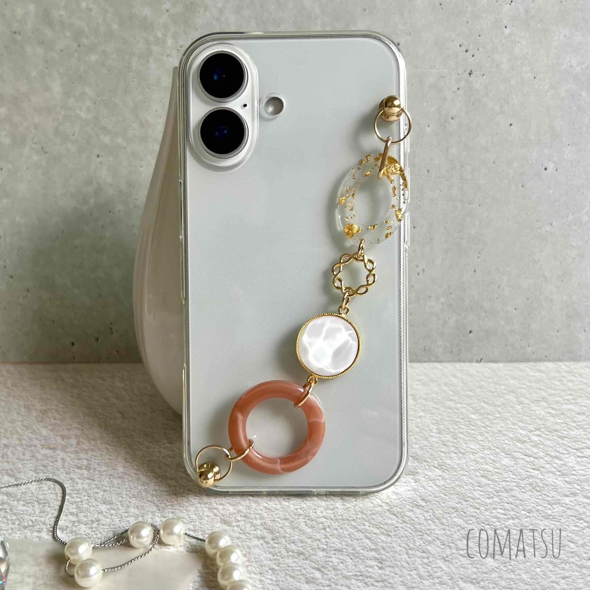 PrettyWomanハンドホルダースマホケース 落下防止ベルトストラップ付きスマホカバー | 7枚目